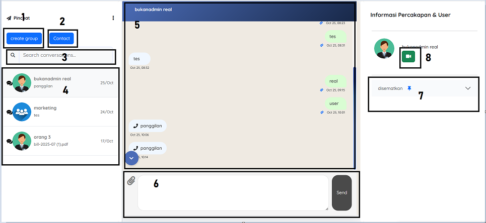 Screenshot Aplikasi Chat
